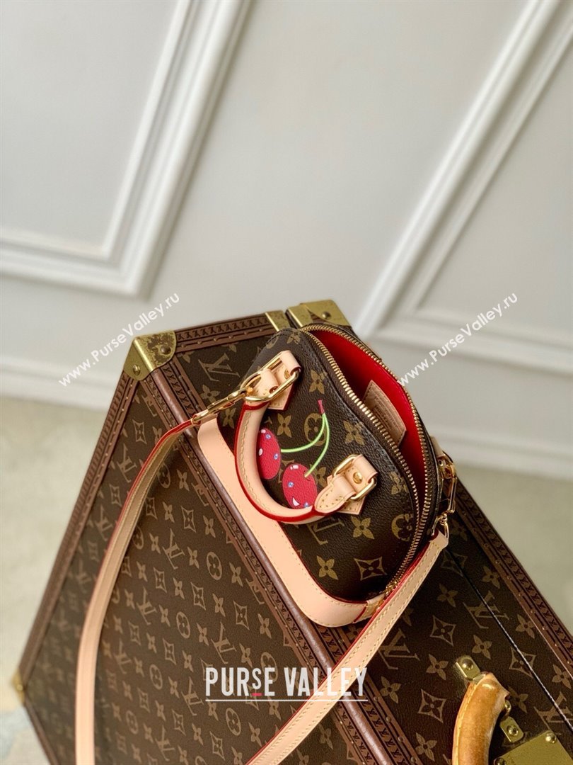 Louis Vuitton LV x TM Nano Alma Bag in Monogram Cherry Canvas M13416 Brown 2025 (K-25061411)