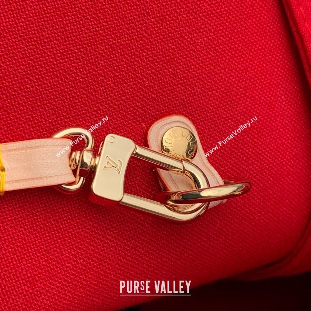 Louis Vuitton LV x TM Neverfull MM Bag in Monogram Cherry Canvas M13263 2025 (K-25061605)