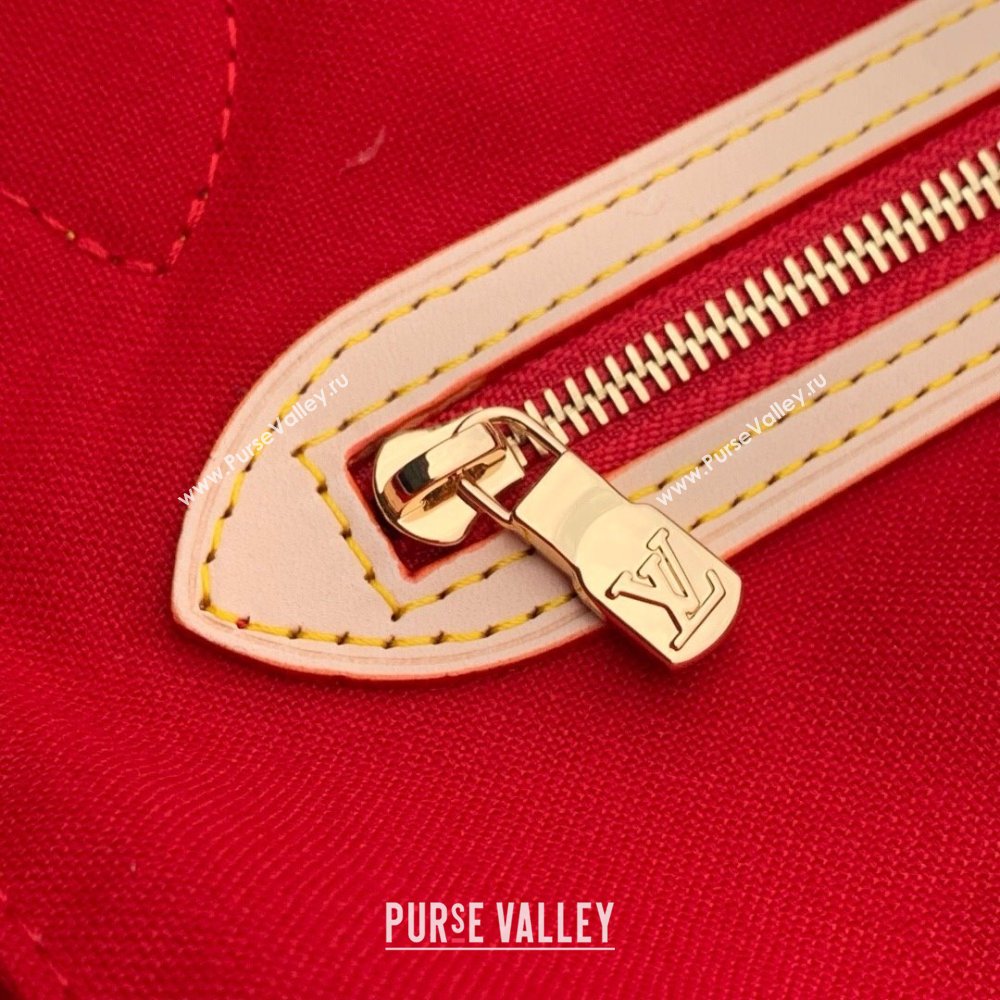 Louis Vuitton LV x TM Neverfull MM Bag in Monogram Cherry Canvas M13263 2025 (K-25061605)