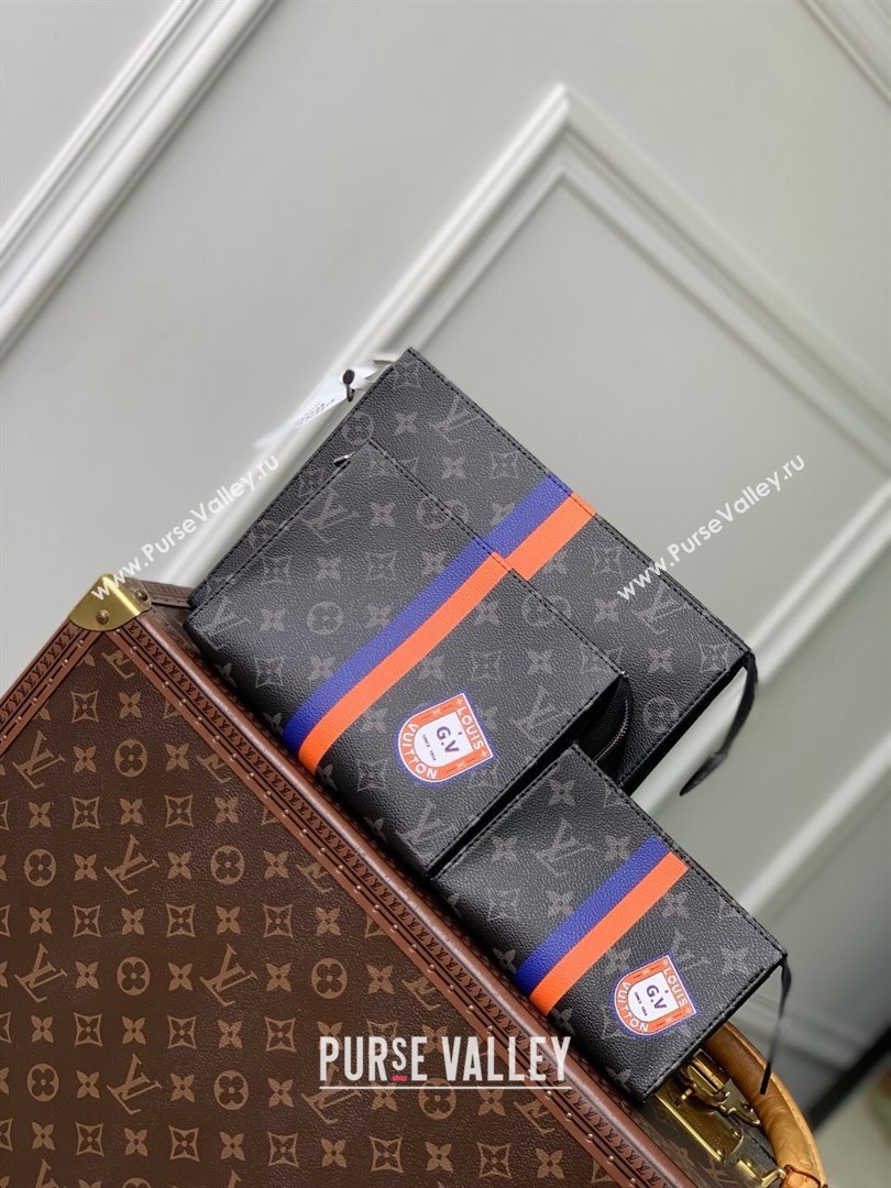 Louis Vuitton Trio Toilet Pouch Mon Monogram Canvas P01957 2025 (K-25061703)