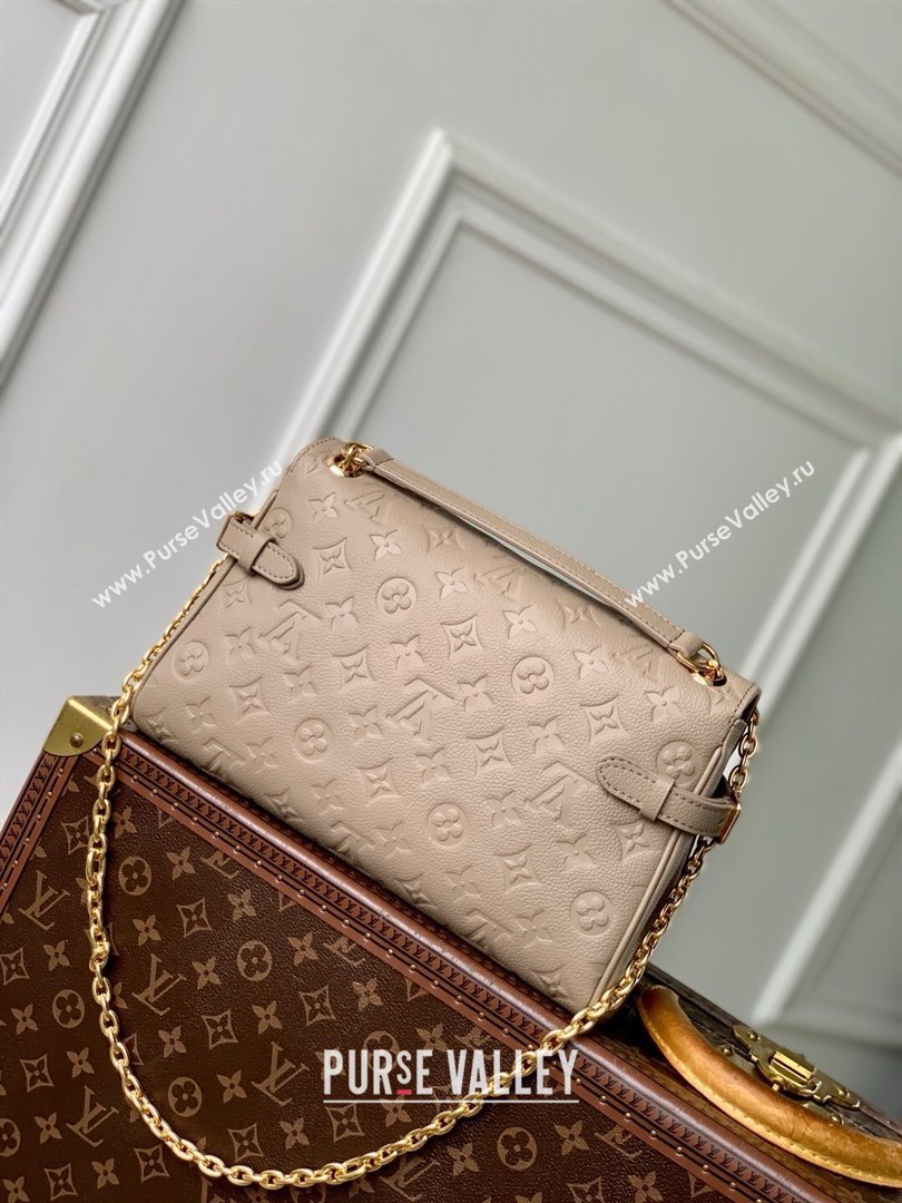 Louis Vuitton Anytime Flap Bag in Cowhide Leather M14973 Tourterelle Gray 2025 (K-25061702)
