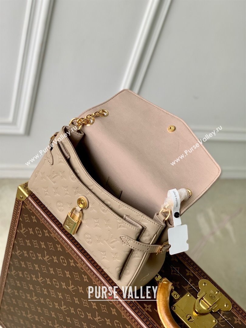 Louis Vuitton Anytime Flap Bag in Cowhide Leather M14973 Tourterelle Gray 2025 (K-25061702)