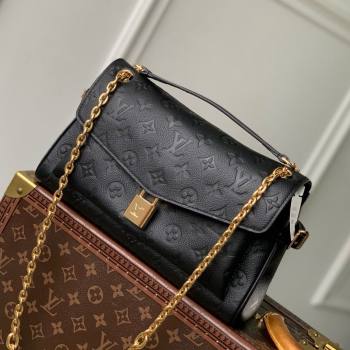 Louis Vuitton Anytime Flap Bag in Black Cowhide Leather M14604 2025 (K-25061701)