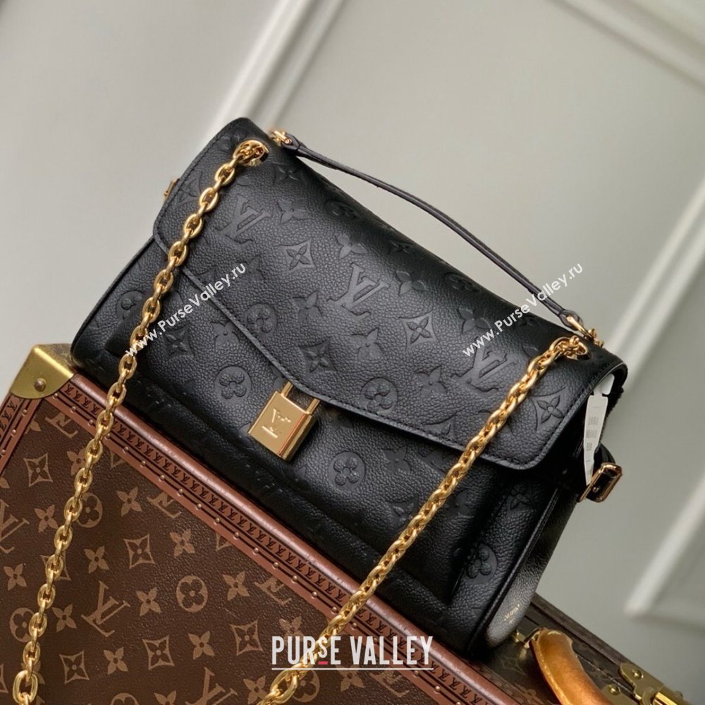 Louis Vuitton Anytime Flap Bag in Black Cowhide Leather M14604 2025 (K-25061701)
