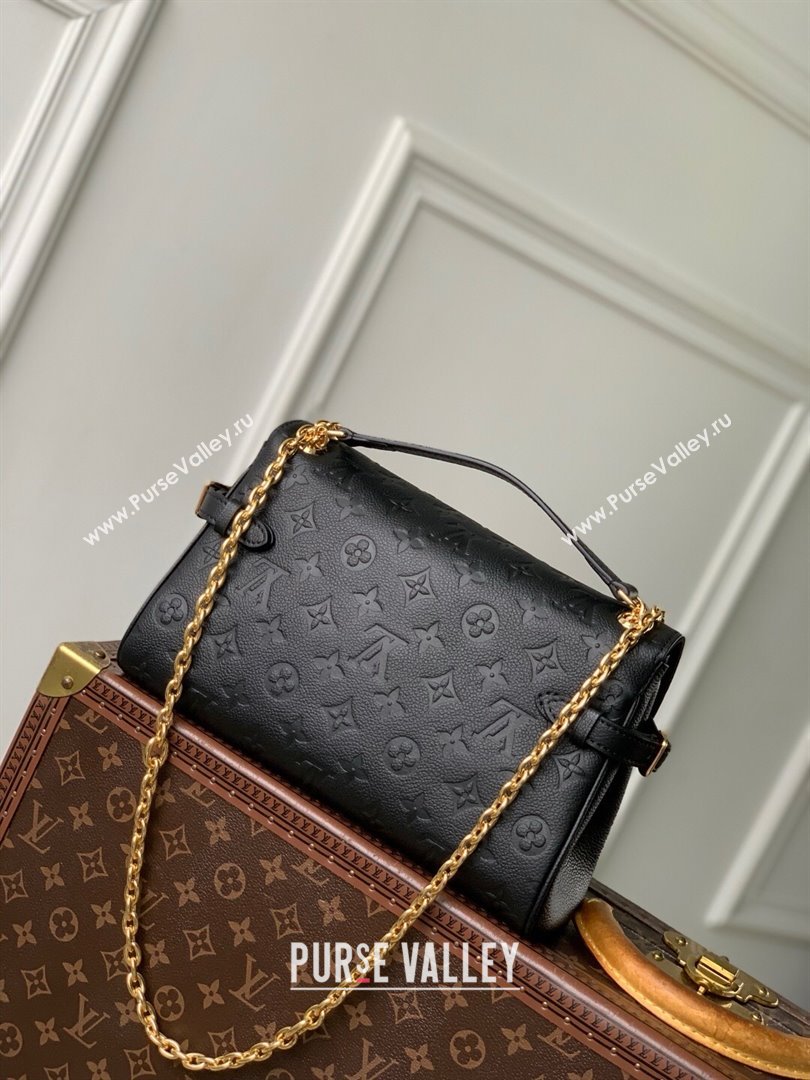 Louis Vuitton Anytime Flap Bag in Black Cowhide Leather M14604 2025 (K-25061701)