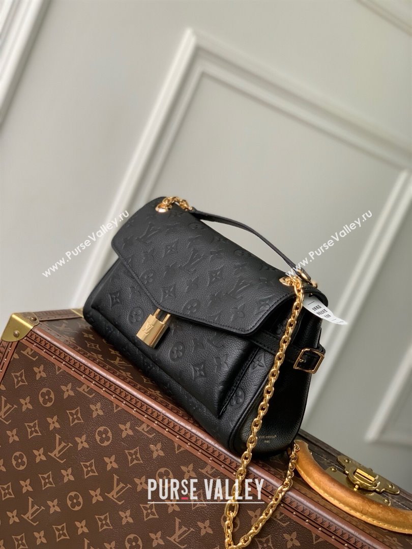Louis Vuitton Anytime Flap Bag in Black Cowhide Leather M14604 2025 (K-25061701)
