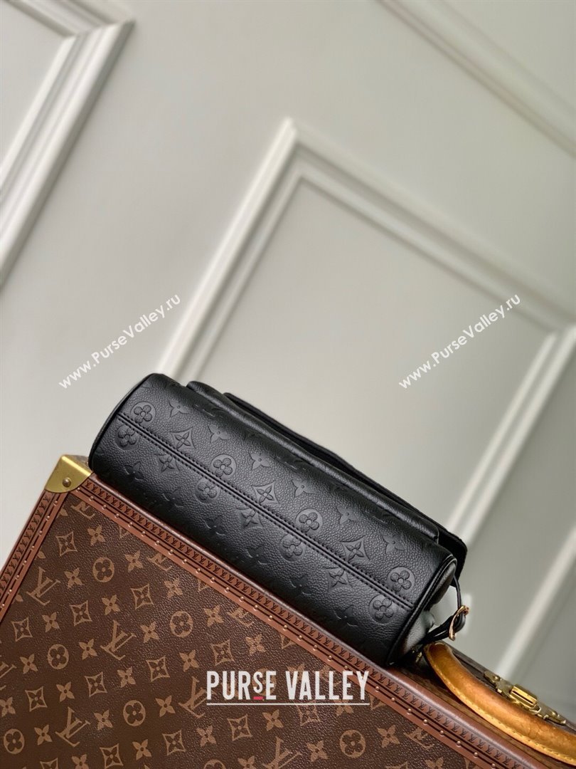 Louis Vuitton Anytime Flap Bag in Black Cowhide Leather M14604 2025 (K-25061701)