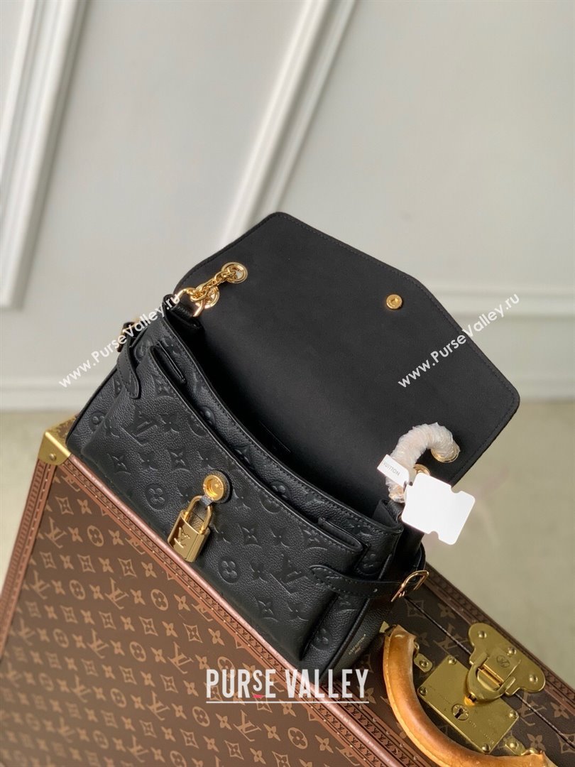 Louis Vuitton Anytime Flap Bag in Black Cowhide Leather M14604 2025 (K-25061701)