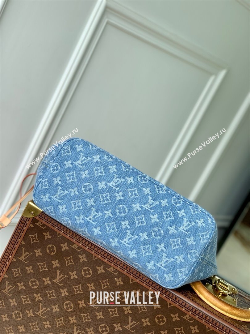 Louis Vuitton Neverfull MM Bag in Monogram Denim Blue M13192 2025 (K-25061620)