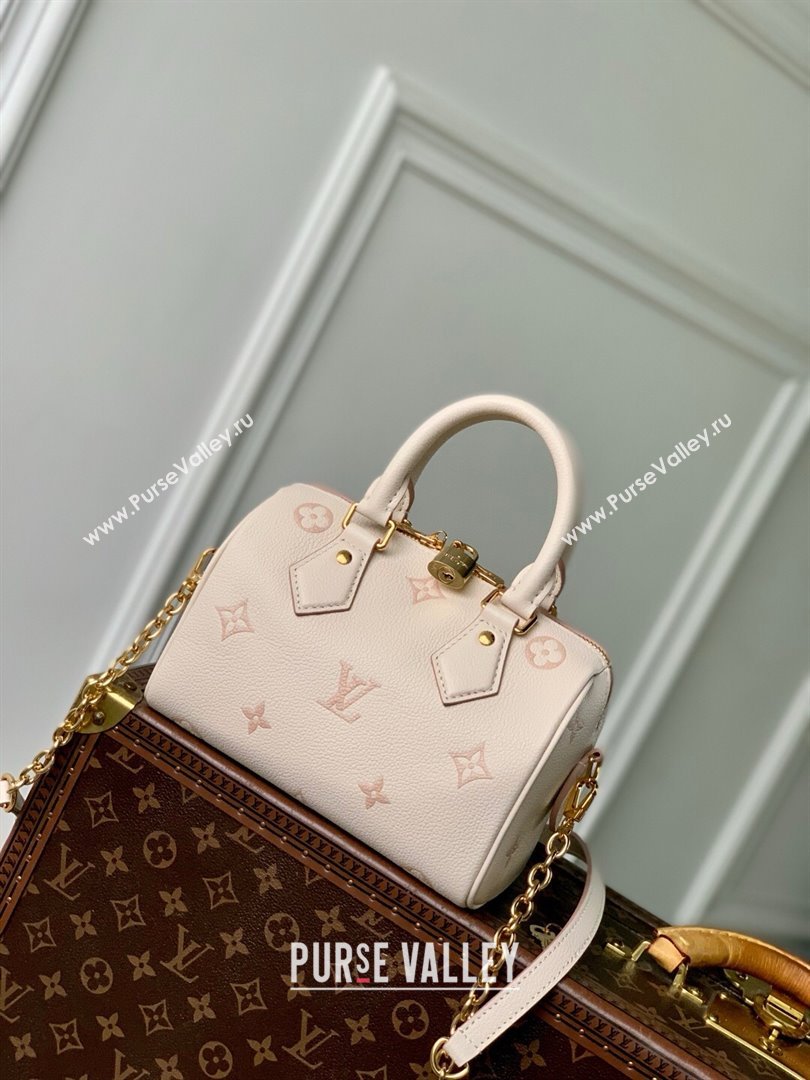 Louis Vuitton Speedy Bandouliere 20 Bag in Eden Debossed Grained Cowhide Leather M14291 2025 (K-25061619)