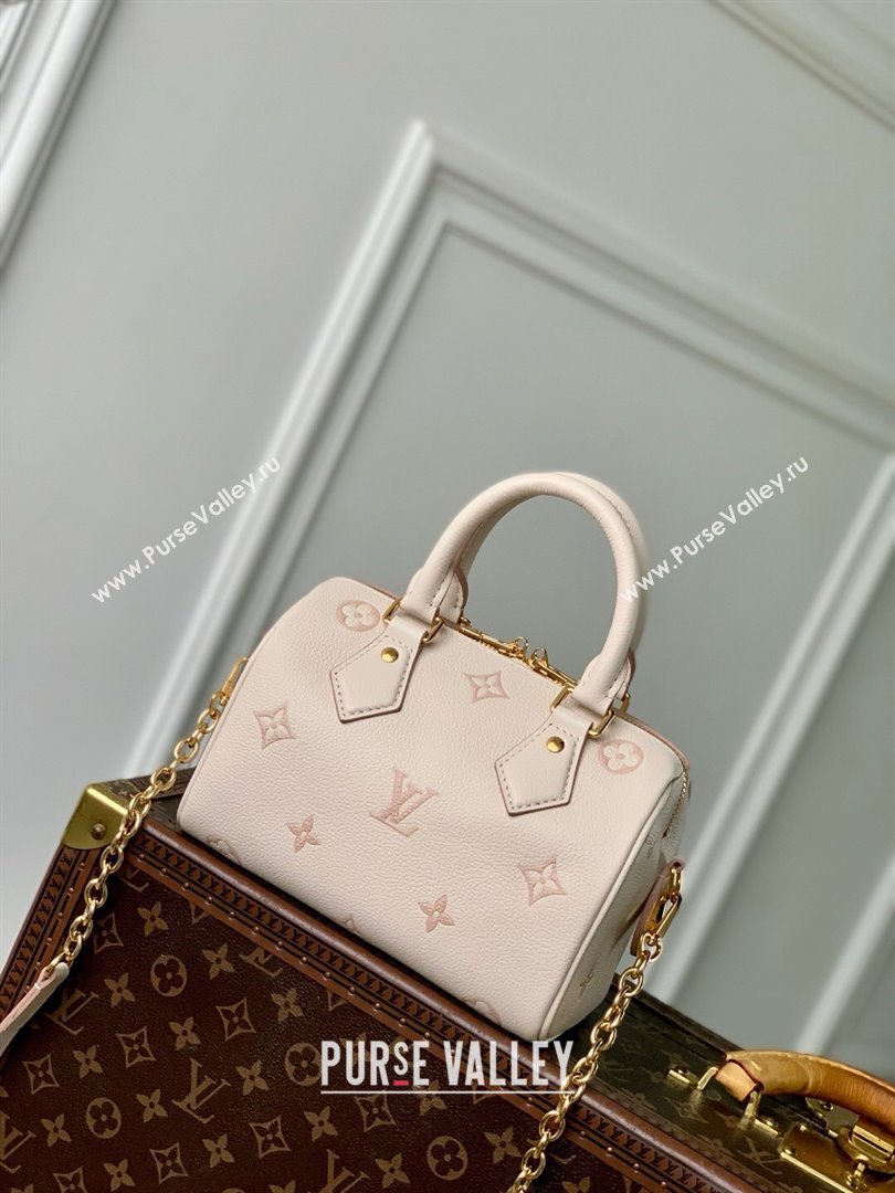 Louis Vuitton Speedy Bandouliere 20 Bag in Eden Debossed Grained Cowhide Leather M14291 2025 (K-25061619)