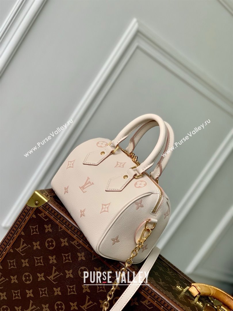 Louis Vuitton Speedy Bandouliere 20 Bag in Eden Debossed Grained Cowhide Leather M14291 2025 (K-25061619)