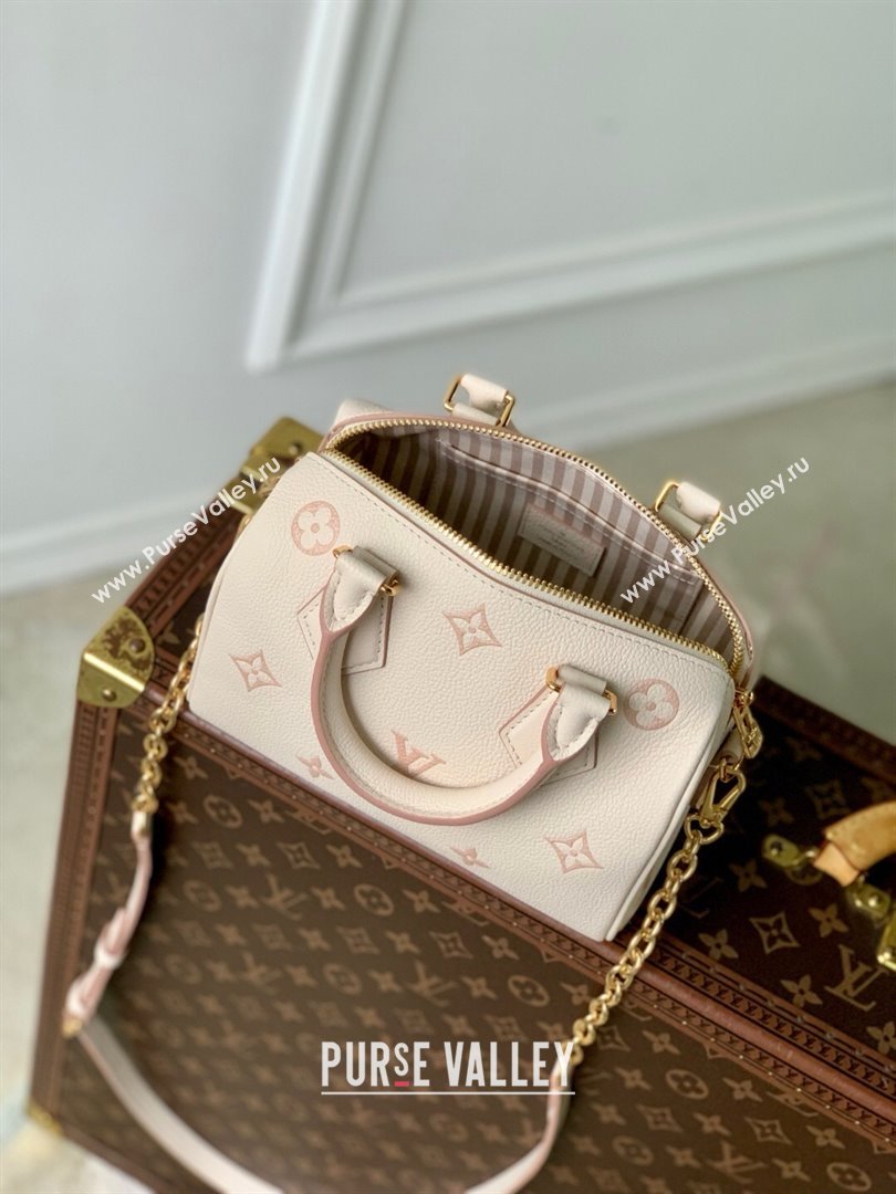 Louis Vuitton Speedy Bandouliere 20 Bag in Eden Debossed Grained Cowhide Leather M14291 2025 (K-25061619)
