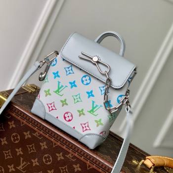 Louis Vuitton Nano Steamer Bag in Monogram Eclipse Canvas M13095 Grey 2025 (K-25061616)