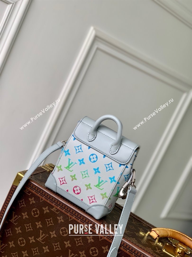 Louis Vuitton Nano Steamer Bag in Monogram Eclipse Canvas M13095 Grey 2025 (K-25061616)