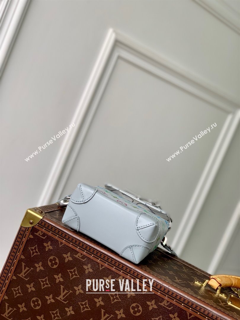Louis Vuitton Nano Steamer Bag in Monogram Eclipse Canvas M13095 Grey 2025 (K-25061616)
