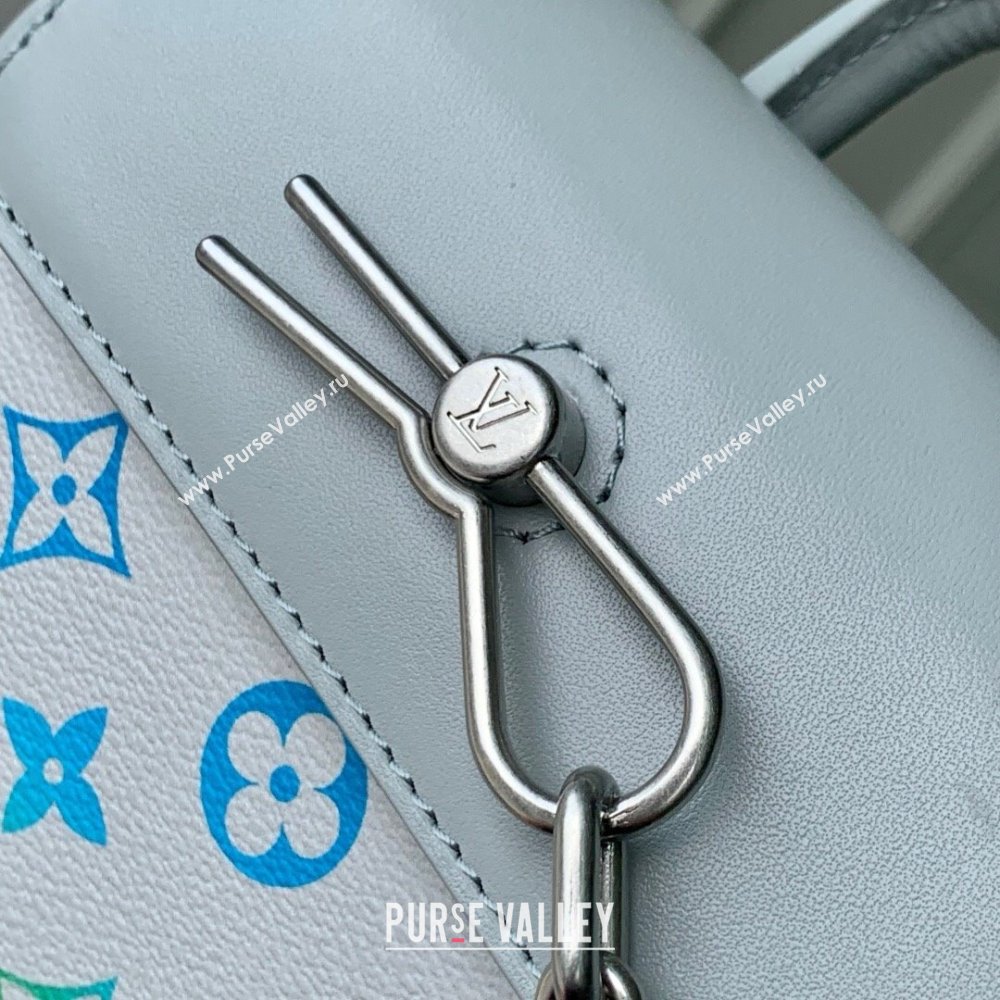 Louis Vuitton Nano Steamer Bag in Monogram Eclipse Canvas M13095 Grey 2025 (K-25061616)