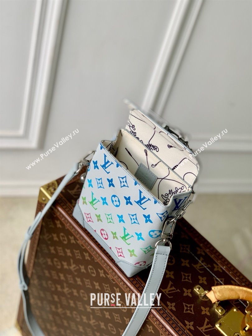 Louis Vuitton Nano Steamer Bag in Monogram Eclipse Canvas M13095 Grey 2025 (K-25061616)