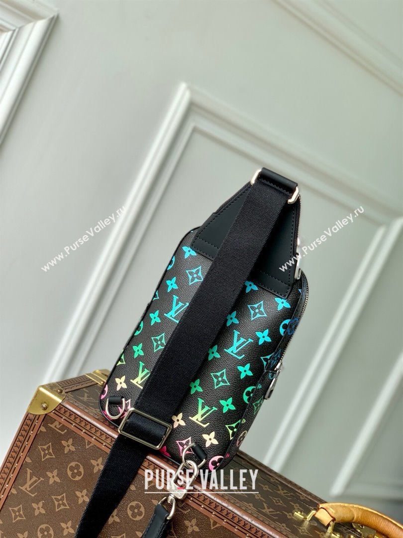 Louis Vuitton Avenue Slingbag in Monogram Canvas M13963 Black/Multicolor 2025 (K-25061615)