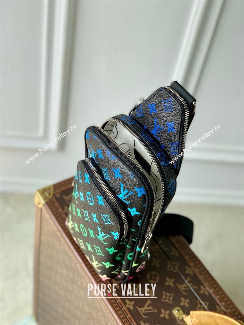 Louis Vuitton Avenue Slingbag in Monogram Canvas M13963 Black/Multicolor 2025 (K-25061615)