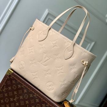 Louis Vuitton Neverfull MM Bag in Sand Grained Cowhide Leather M14319 2025 (K-25061806)