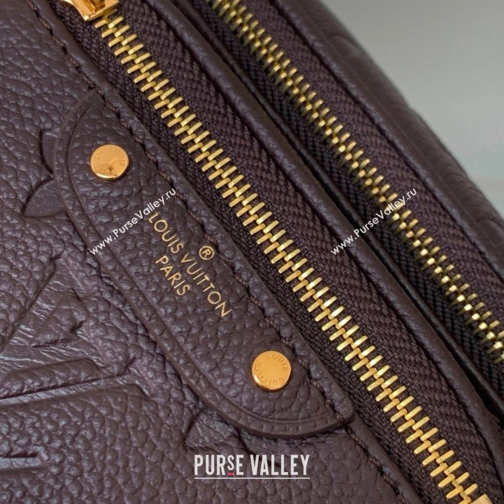 Louis Vuitton Mini Bumbag in Embossed Grained Leather M13827 Chocolate 2025 (K-25061612)