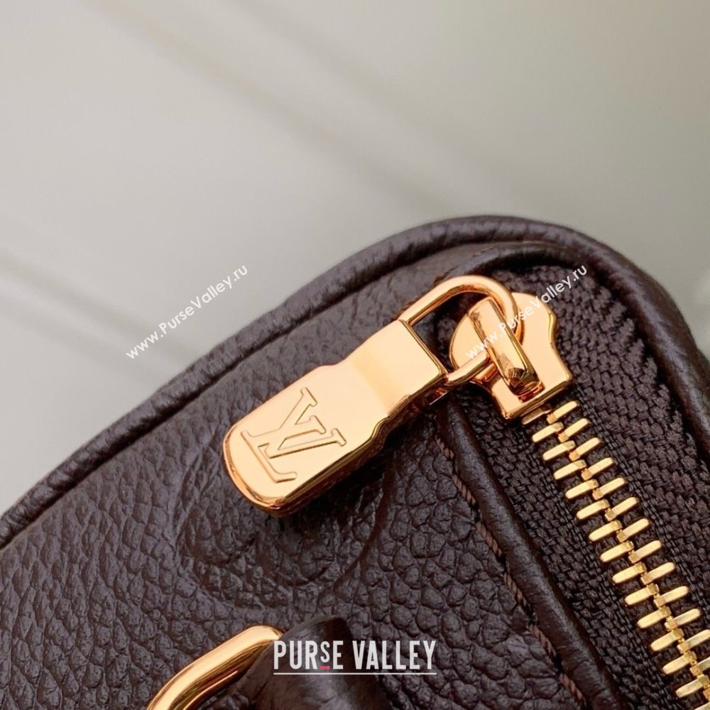Louis Vuitton Mini Bumbag in Embossed Grained Leather M13827 Chocolate 2025 (K-25061612)