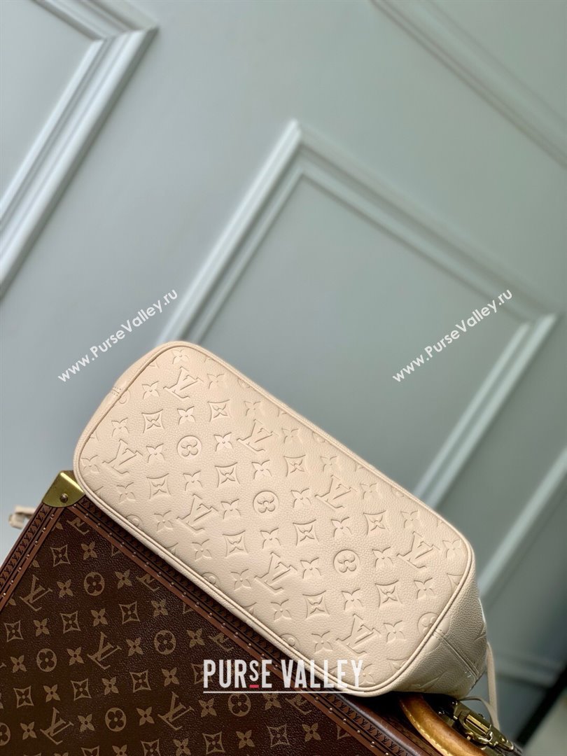 Louis Vuitton Neverfull MM Bag in Sand Grained Cowhide Leather M14319 2025 (K-25061806)