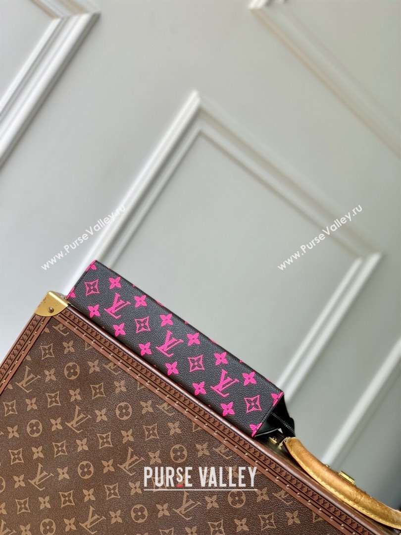 Louis Vuitton Pochette Voyage MM Pouch in Monogram Canvas M13907 Black/Multicolor 2025 (K-25061609)