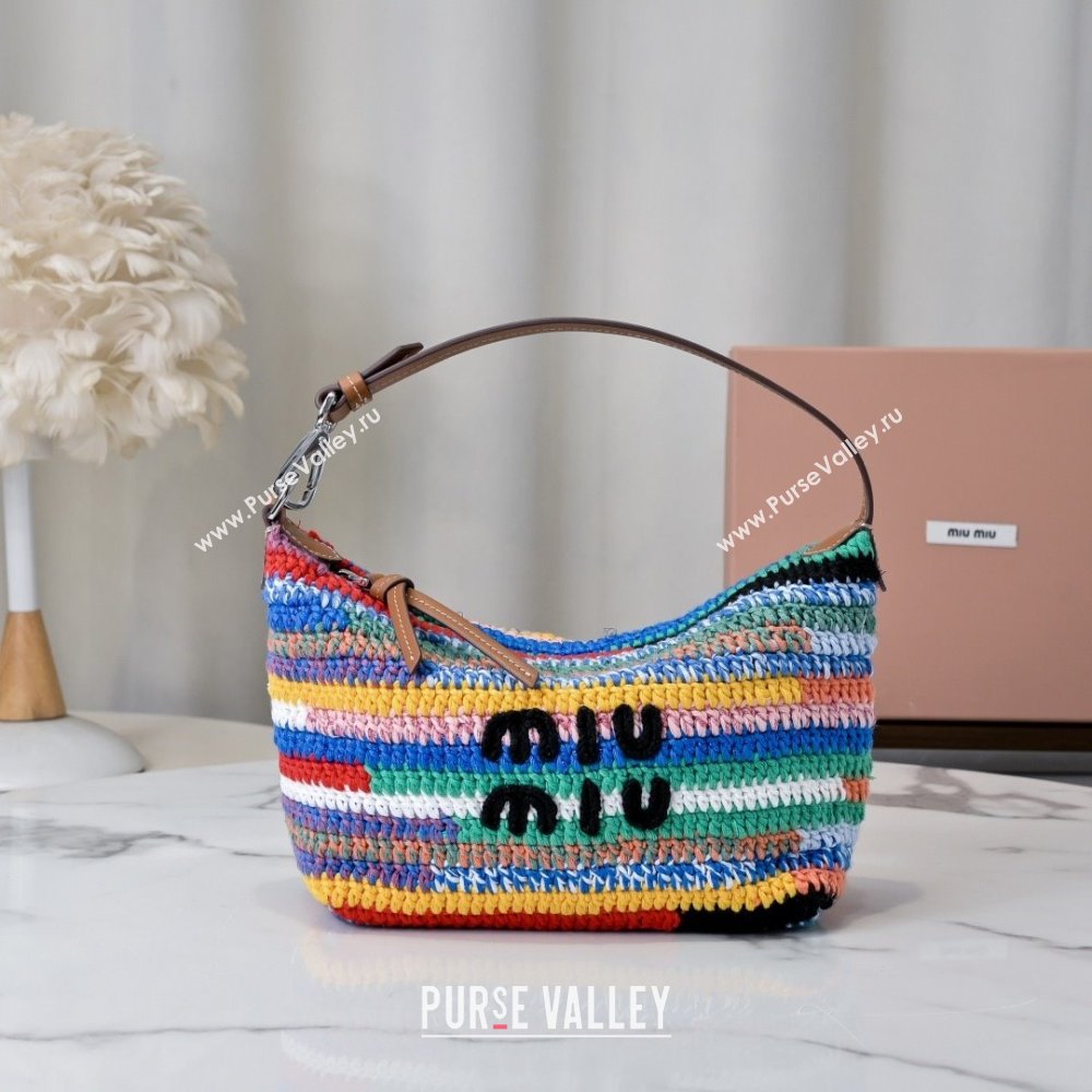 Miu Miu Crochet pouch Bag 5NE841 Multicolored 2025 (MHUI-25061602)