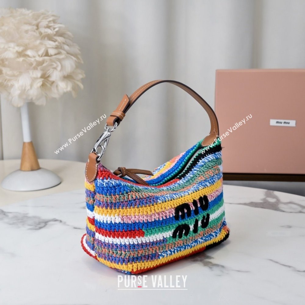 Miu Miu Crochet pouch Bag 5NE841 Multicolored 2025 (MHUI-25061602)