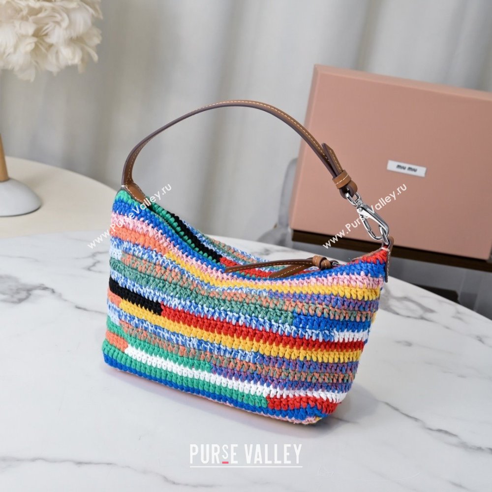 Miu Miu Crochet pouch Bag 5NE841 Multicolored 2025 (MHUI-25061602)