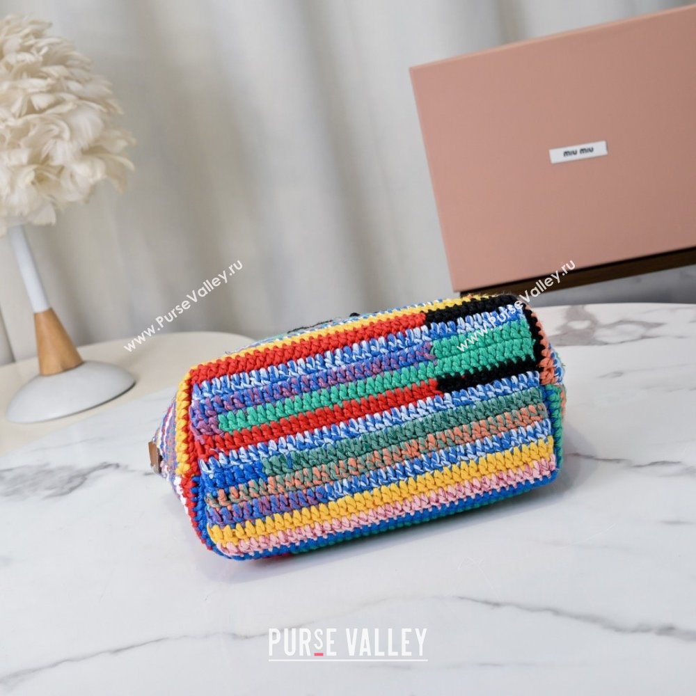 Miu Miu Crochet pouch Bag 5NE841 Multicolored 2025 (MHUI-25061602)