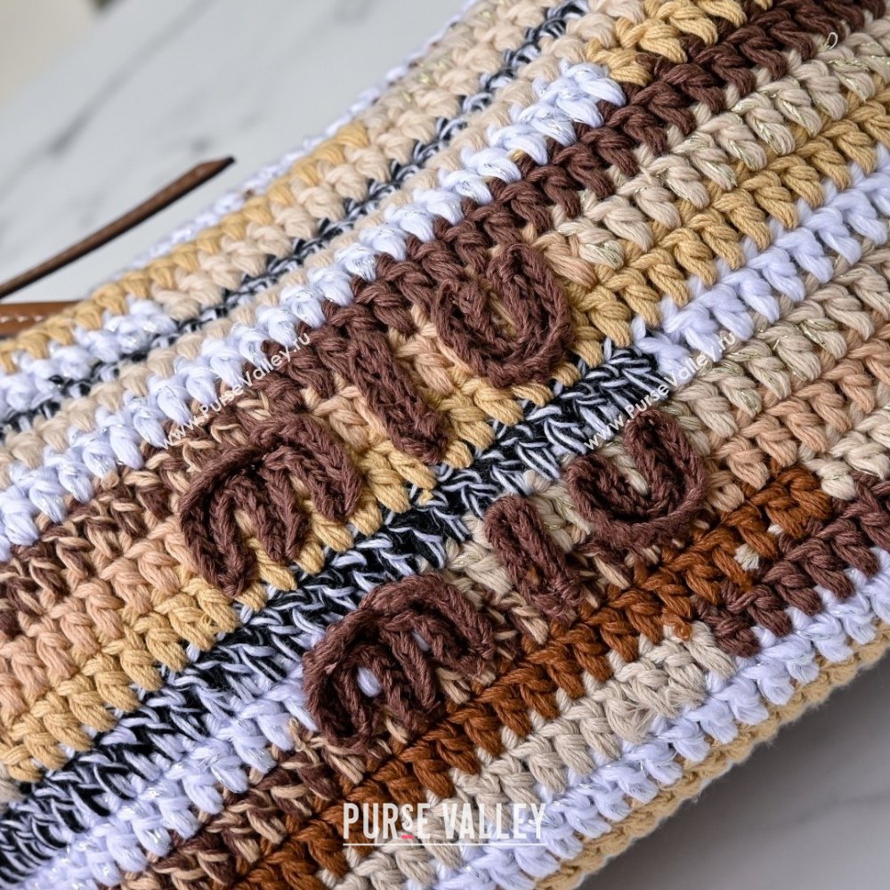 Miu Miu Crochet pouch Bag 5NE841 Beige 2025 (MHUI-25061603)
