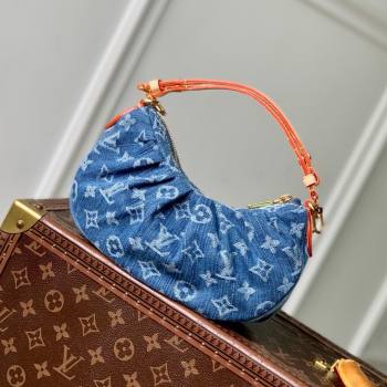 Louis Vuitton Pochette Valley Bag in Denim Blue Organic cotton M13571 2025 (K-25061401)