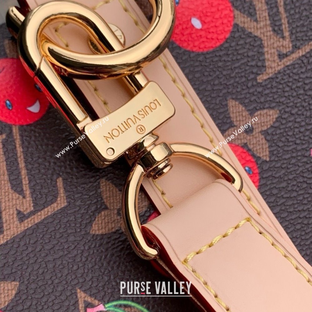 Louis Vuitton LV x TM Keepall Bandouliere 45 Bag in Monogram Cherry Canvas M13764 Brown 2025 (K-25061607)