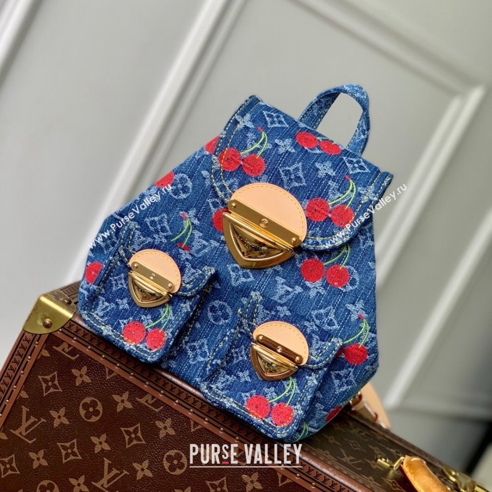 Louis Vuitton LV x TM Venice NM Backpack in Monogram Cherry Denim M13679 2025 (K-25061403)