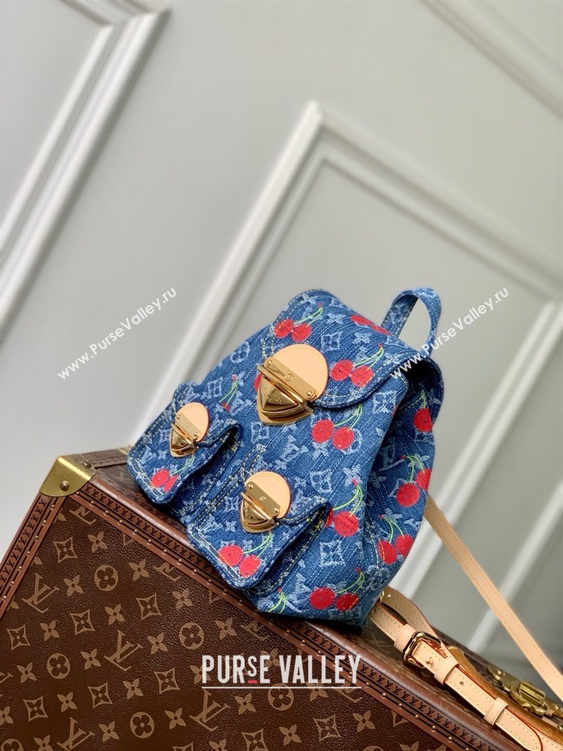 Louis Vuitton LV x TM Venice NM Backpack in Monogram Cherry Denim M13679 2025 (K-25061403)