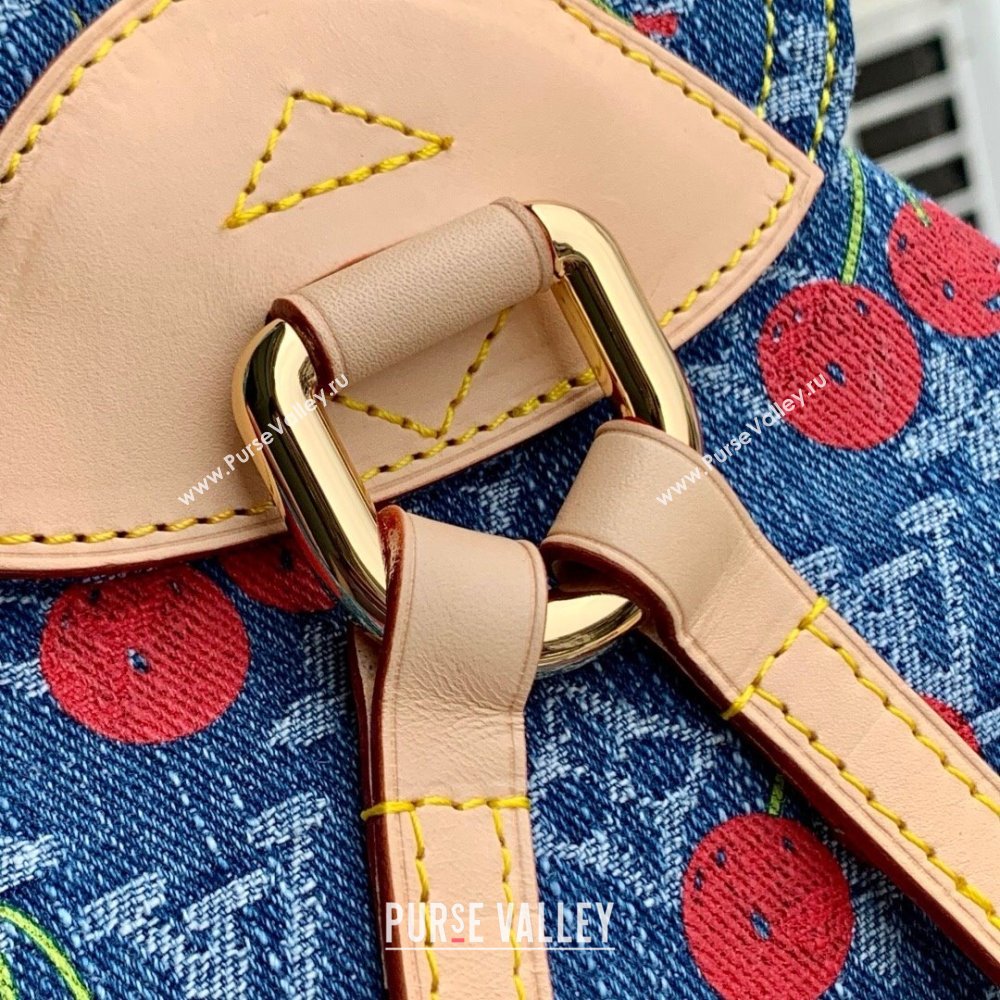 Louis Vuitton LV x TM Venice NM Backpack in Monogram Cherry Denim M13679 2025 (K-25061403)