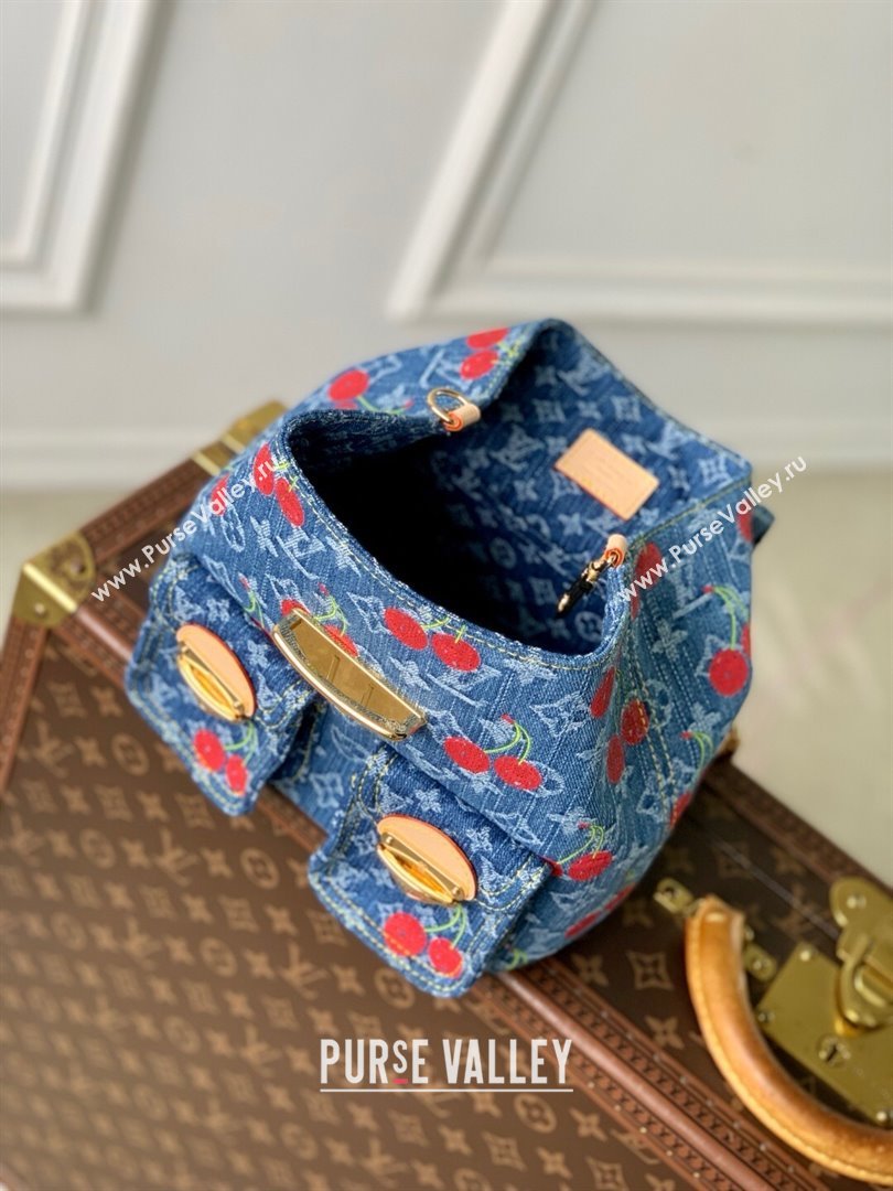 Louis Vuitton LV x TM Venice NM Backpack in Monogram Cherry Denim M13679 2025 (K-25061403)