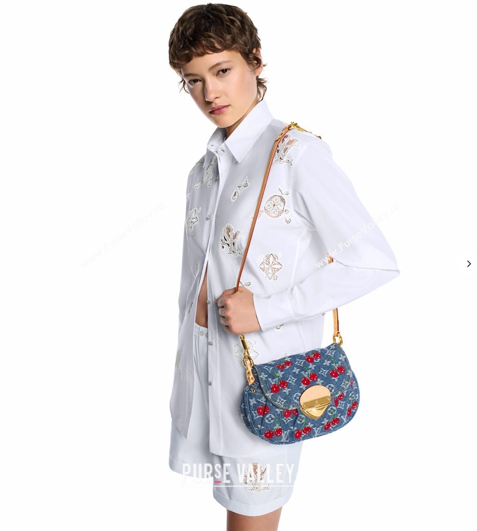 Louis Vuitton LV x TM Sunset Bag in Monogram Cherry Denim M13680 2025 (K-25061404)