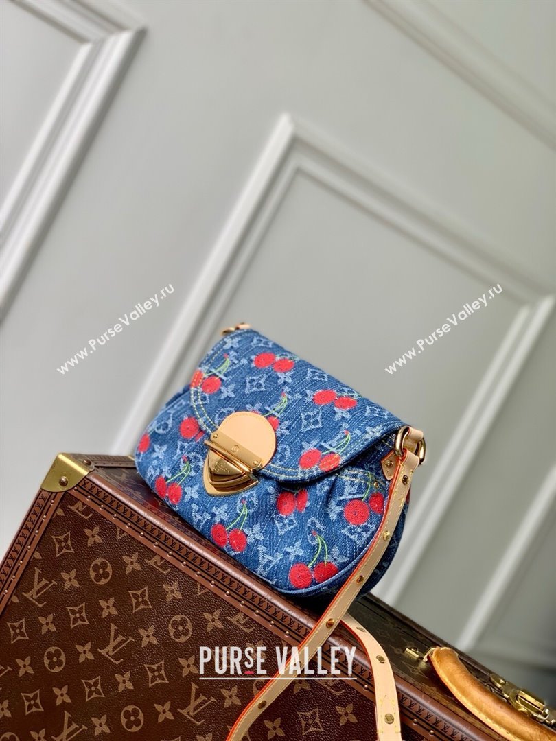 Louis Vuitton LV x TM Sunset Bag in Monogram Cherry Denim M13680 2025 (K-25061404)