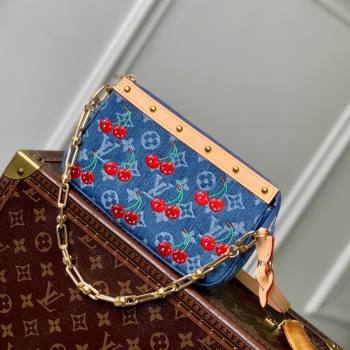 Louis Vuitton LV x TM Pochette Accessoires in Monogram Cherry Denim M13994 2025 (K-25061405)