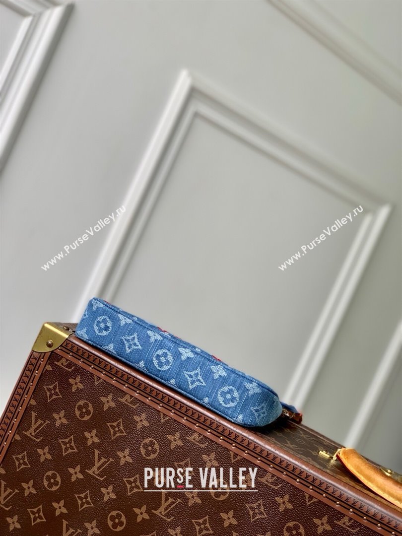 Louis Vuitton LV x TM Pochette Accessoires in Monogram Cherry Denim M13994 2025 (K-25061405)