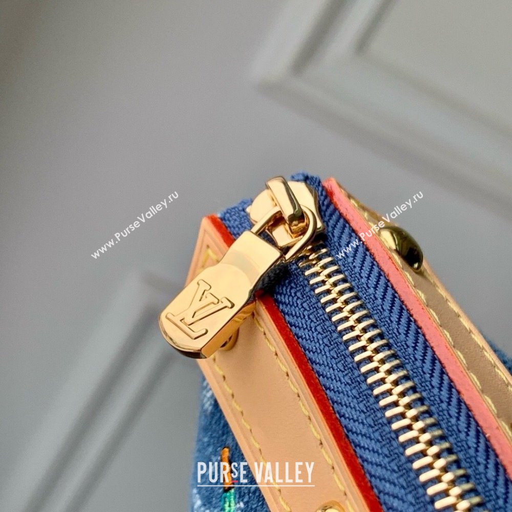 Louis Vuitton LV x TM Pochette Accessoires in Monogram Cherry Denim M13994 2025 (K-25061405)