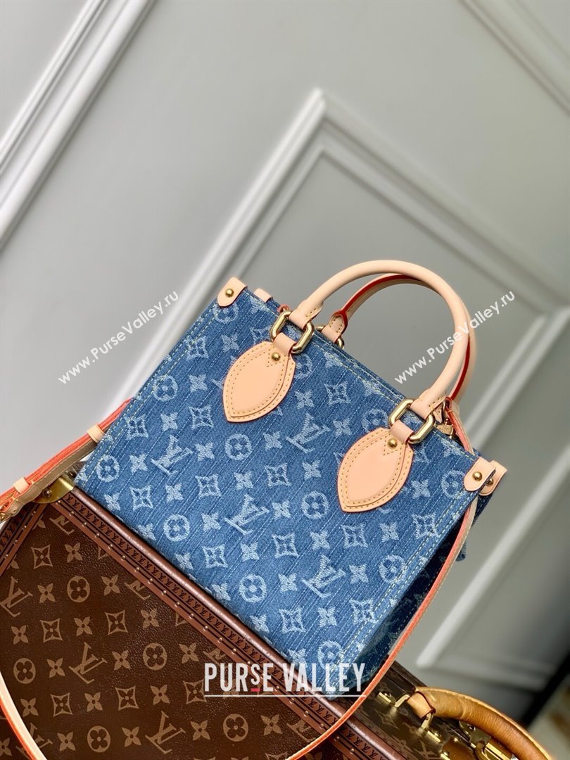 Louis Vuitton OnTheGo PM Tote Bag in Monogram Denim M14633 2025 (K-25061406)