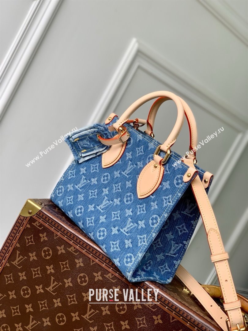Louis Vuitton OnTheGo PM Tote Bag in Monogram Denim M14633 2025 (K-25061406)