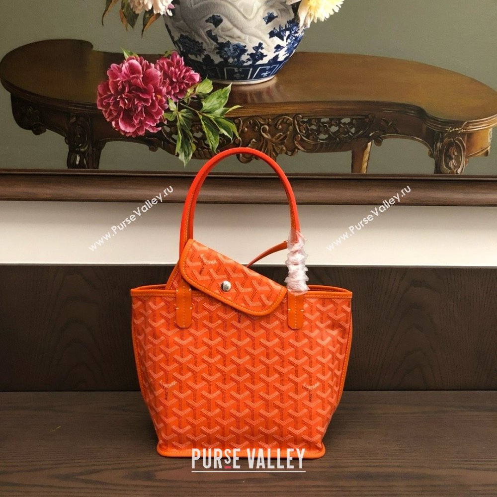 Goyard Anjou Mini Tote Bag 2321 Orange 2025 Top (ZH-25061601)