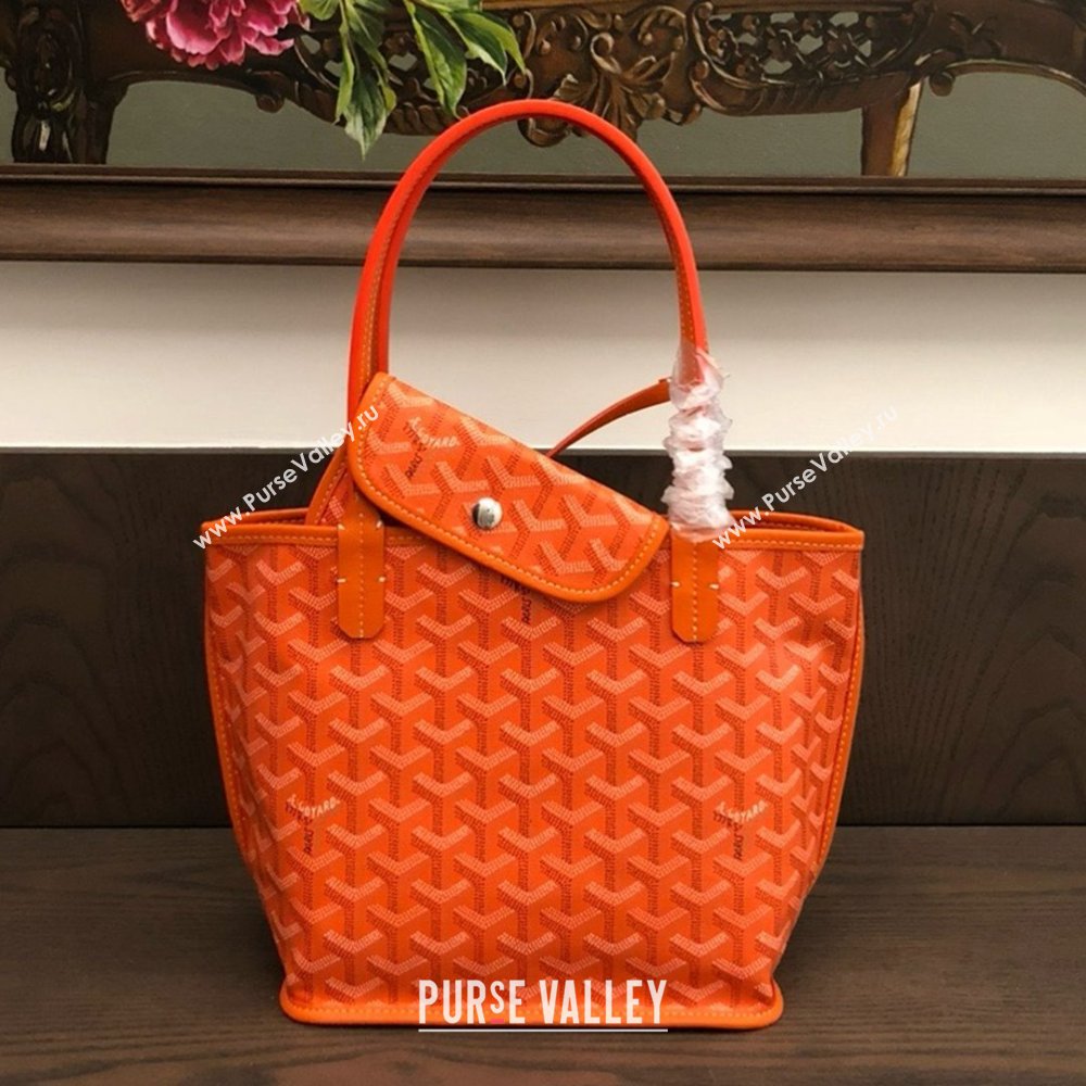 Goyard Anjou Mini Tote Bag 2321 Orange 2025 Top (ZH-25061601)