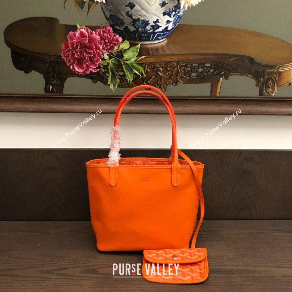 Goyard Anjou Mini Tote Bag 2321 Orange 2025 Top (ZH-25061601)